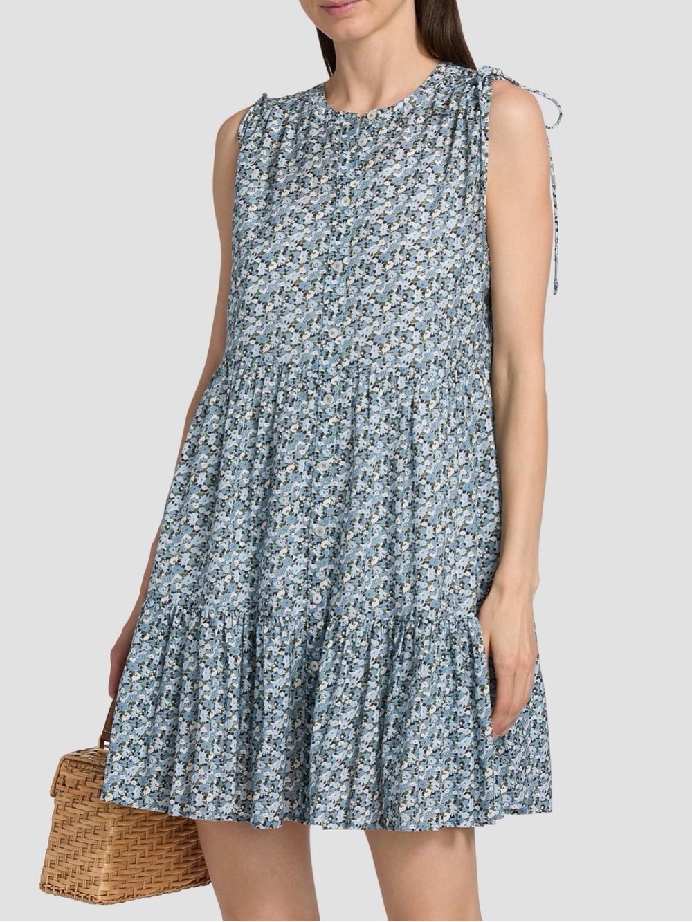Veronica Beard Yulianna floral cotton blend dress